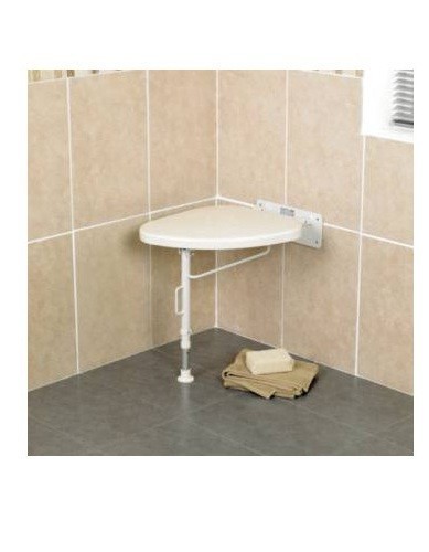 Shower seat white line wall - shower,