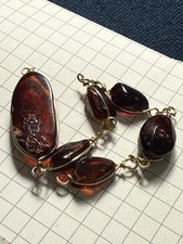 Amber With Gold Wire Part