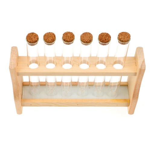 Wooden test tube rack - wooden,