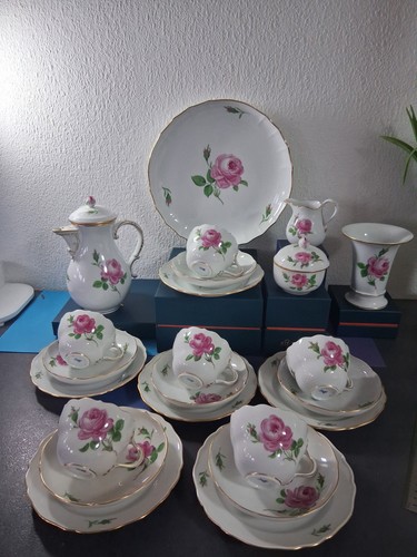Meissen red rose - meissen,