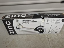 Zinc Two Wheeled Folding Scooter - Boxed - White/black