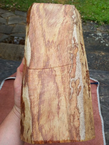 Flame figured sua - wood, half