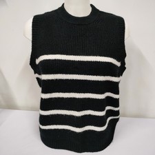 M&S Black & White Stripe