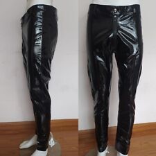 Mens Sexy Faux Leather,Wetlook,Tight Pants,Leggings Clubwear,Zip Trousers M~2XL