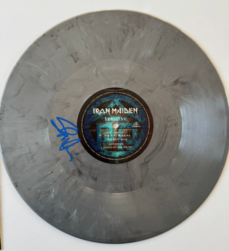 Steve harris signed iron - steve,