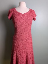 Vintage 1930s Coral Pink Knit