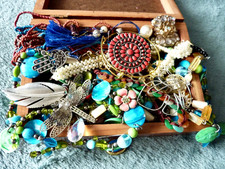 Vintage wooden box mixed - vintage,