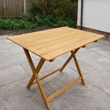 Vintage Folding Wooden Tray