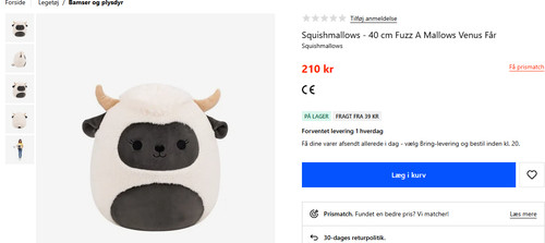Squishmallows 40cm fuzz a - 40cm,