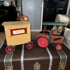 vintage wooden steam roller