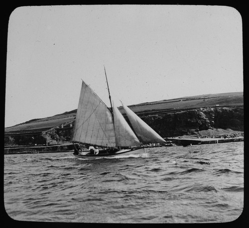 Yacht near port erin - the, isle