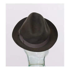 Borsalino Hat - No Size Grey Cotton Blend
