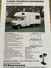 Florida Coachbuilt Motorhomes Car Sales Info Brochure Frameable Bedford Based