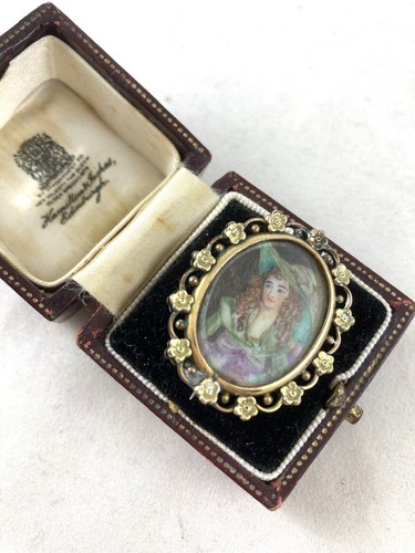 Antique miniature portrait - miniature,