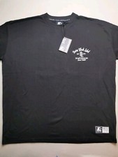 STARTER Mens Size S Black Label Letterman Black T-Shirt (BNWT) Relaxed Fit