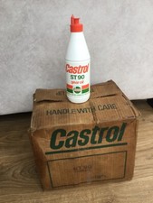Vintage Castrol ST90 Gear Oil Plastic Bottle Can, Full with Seal, New Old Stock