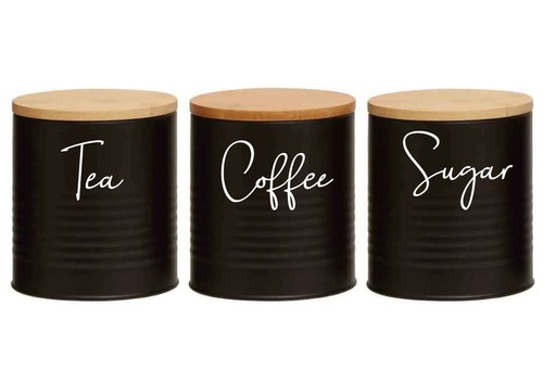 Tea coffee sugar canisters - coffee,,