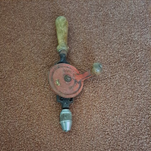 Vintage hand drill england red - vintage,