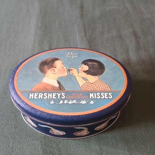Hershey kisses tin empty - kisses,