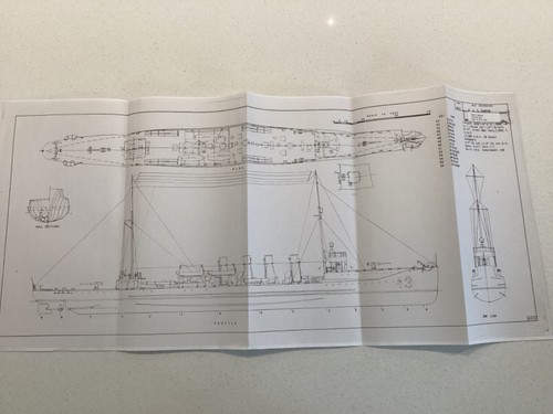 Uss cassin ship plan line - uss,