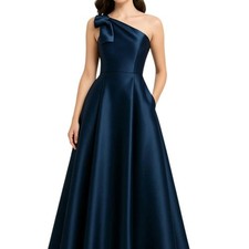 Alfred Sung Women's Blue Bow