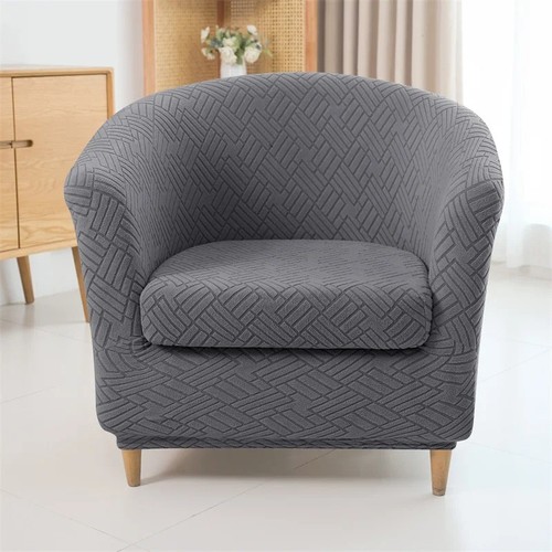 2pcs jacquard tub chair cover - 2pcs,