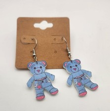 Doodle Bear Acrylic Earrings