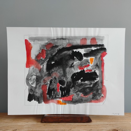 Bright abstract gouache - bright,