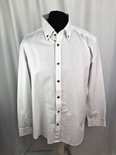 Debenhams Tailored Sparkly Shirt Button Down Smart Formal Dress White XL A2845