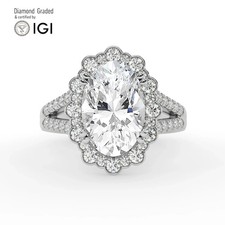 Oval Diamond Engagement Ring