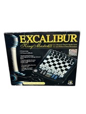 Excalibur King Master III 2-in-1 Electronic Chess & Checkers Game - Unused