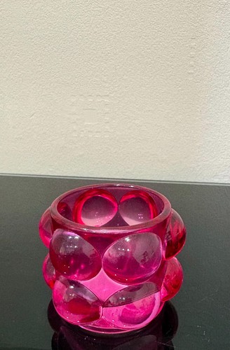 Retro bubble glass candle - retro,