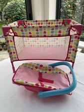 Dolls Travel Cot & Carrier -