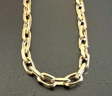Solid 9ct gold chain oval - solid,