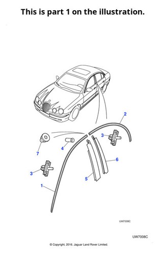 Jaguar genuine finisher trim - genuine,