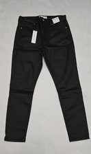 Topshop Jamie Black Women Coated Jeans Available in various sizes