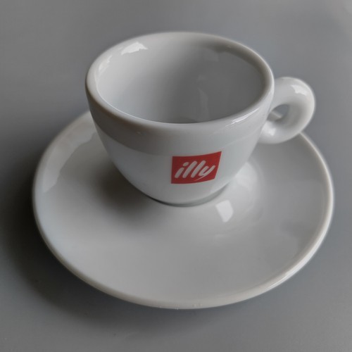 Illy espresso cup saucer red - illy,