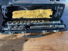 Armstrong 102 Flute USA US Instrument Silver in Hard Case Working Fab Quality