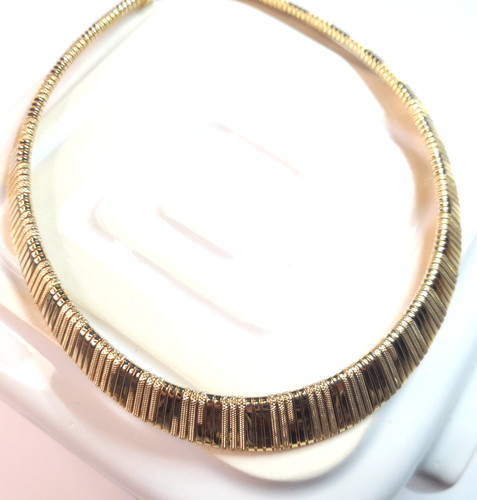 Wide gold tone statement - gold,