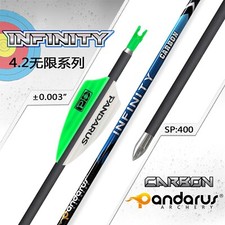 12X PANDARUS Pure Carbon Arrows SP300-1500 ID4.2mm Archery Bow Target Sports