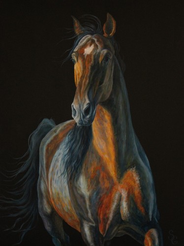 Horse original painting x - horse,
