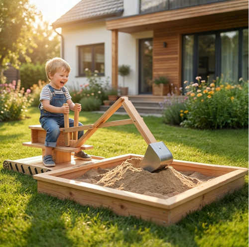 Wooden sand pit outdoor - pit,