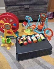 ELC Happyland Funfair Circus Ferris Wheel + Carousel, Pirate Ship Rocket MUSICAL