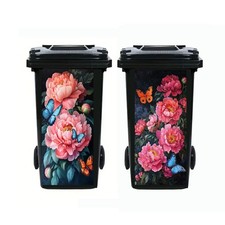 2Pcs Donkey Dustbin Sticker