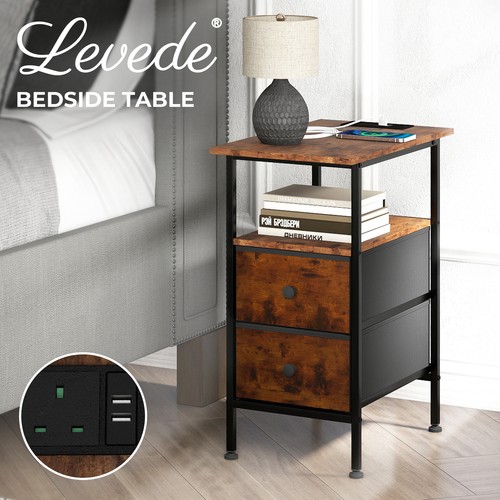Levede bedside table side - bedside,