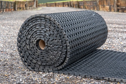 Rubber grass mat roll - roll,
