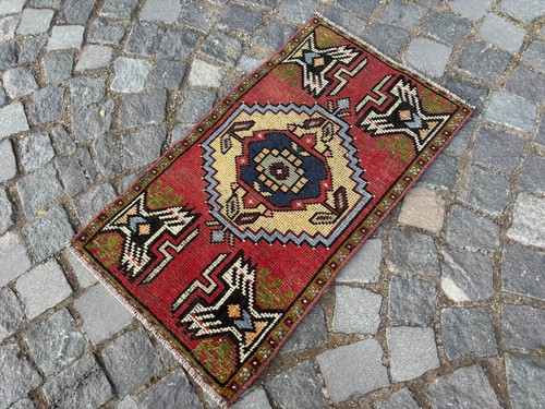 Vintage handmade rug turkish - handmade, rug,turkish