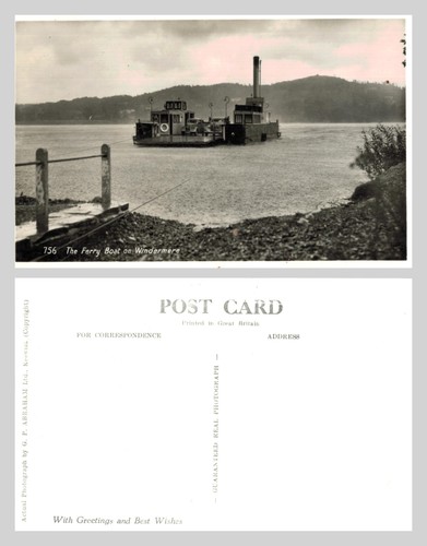 Vintage postcard the ferry - vintage,