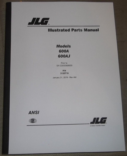 Jlg 600a 600aj telescopic - 600aj, boom