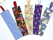 Handmade Fabric Bookmarks with